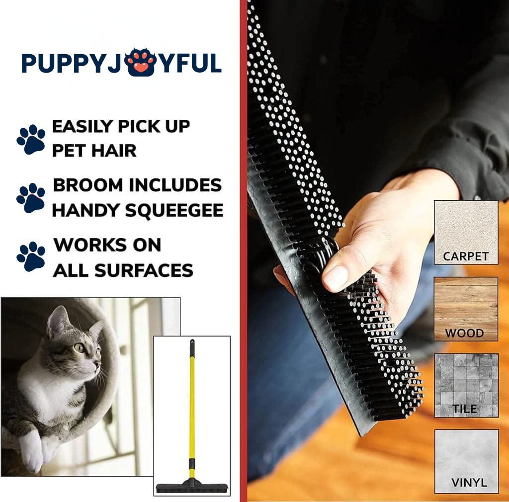 Pet Hair Removal Broom PuppyJoyful