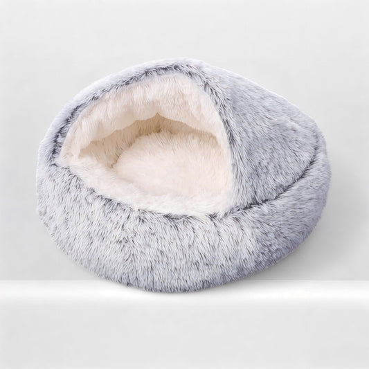 Calming Plush Cat Bed