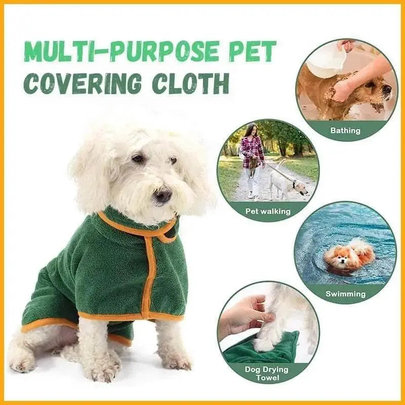 Absorbent Dog Bathrobe