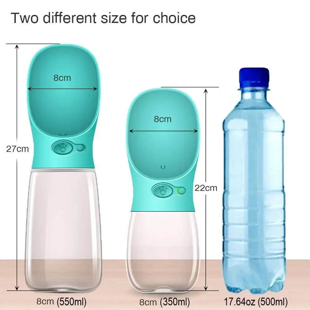 350ml/550ml Portable Dog Water Bottle Bowl Outdoor Walking Puppy Pet Travel Water Bottle Cat Drinking Bowl Dogs Supplies PuppyJoyful