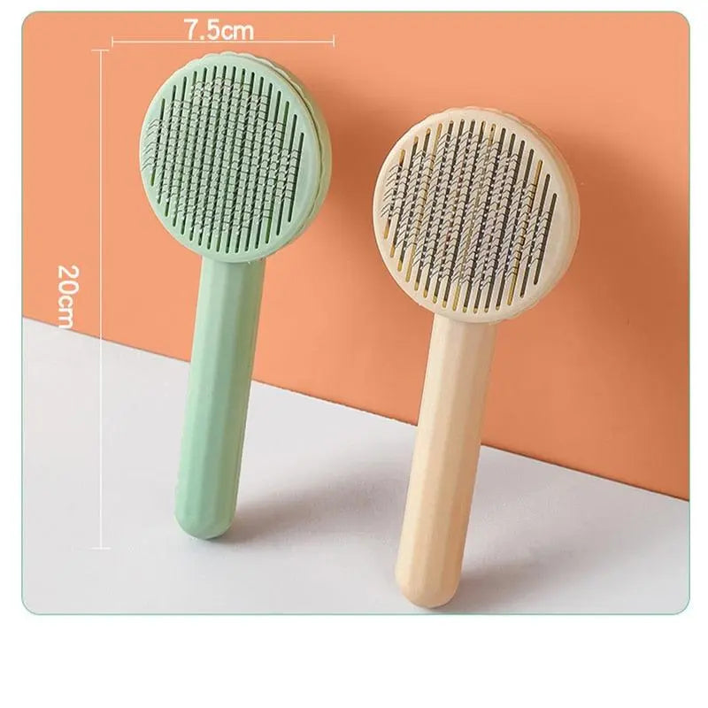 Self-Cleaning Slicker Brush