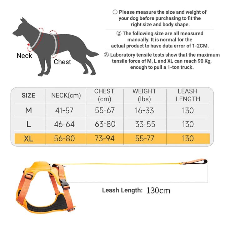 No Pull Adjustable Harness & Leash